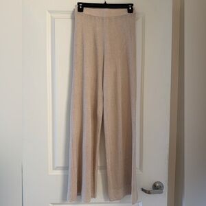 FRAY I.D Women's Wide-Leg Knit Pants in Beige